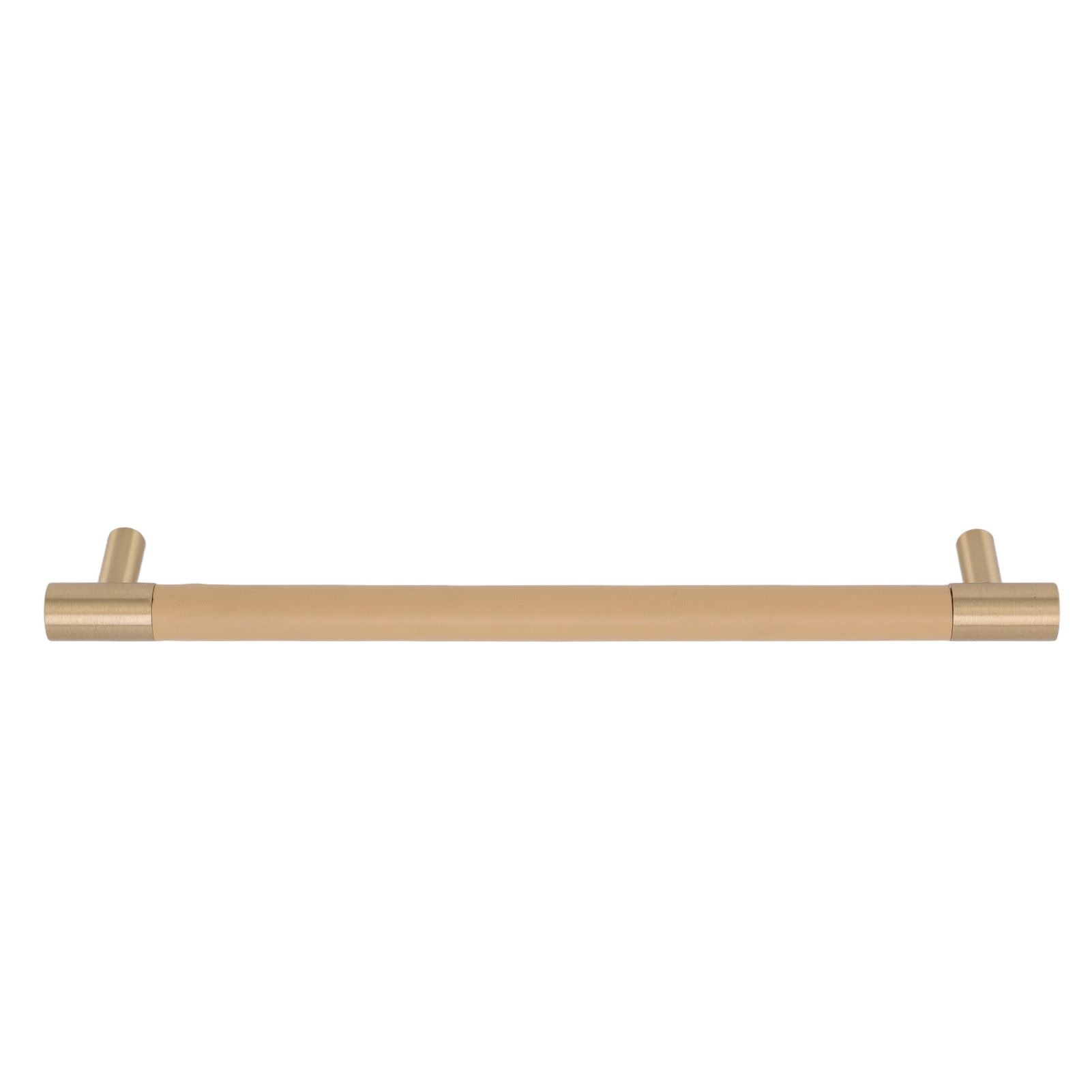 Cabinet Door Handle 224MM Hole Pitch Leather Brass Light Luxury Cupboard Bar Pull Handle for Home Wardrobe V1294-YM0512-3114220102211