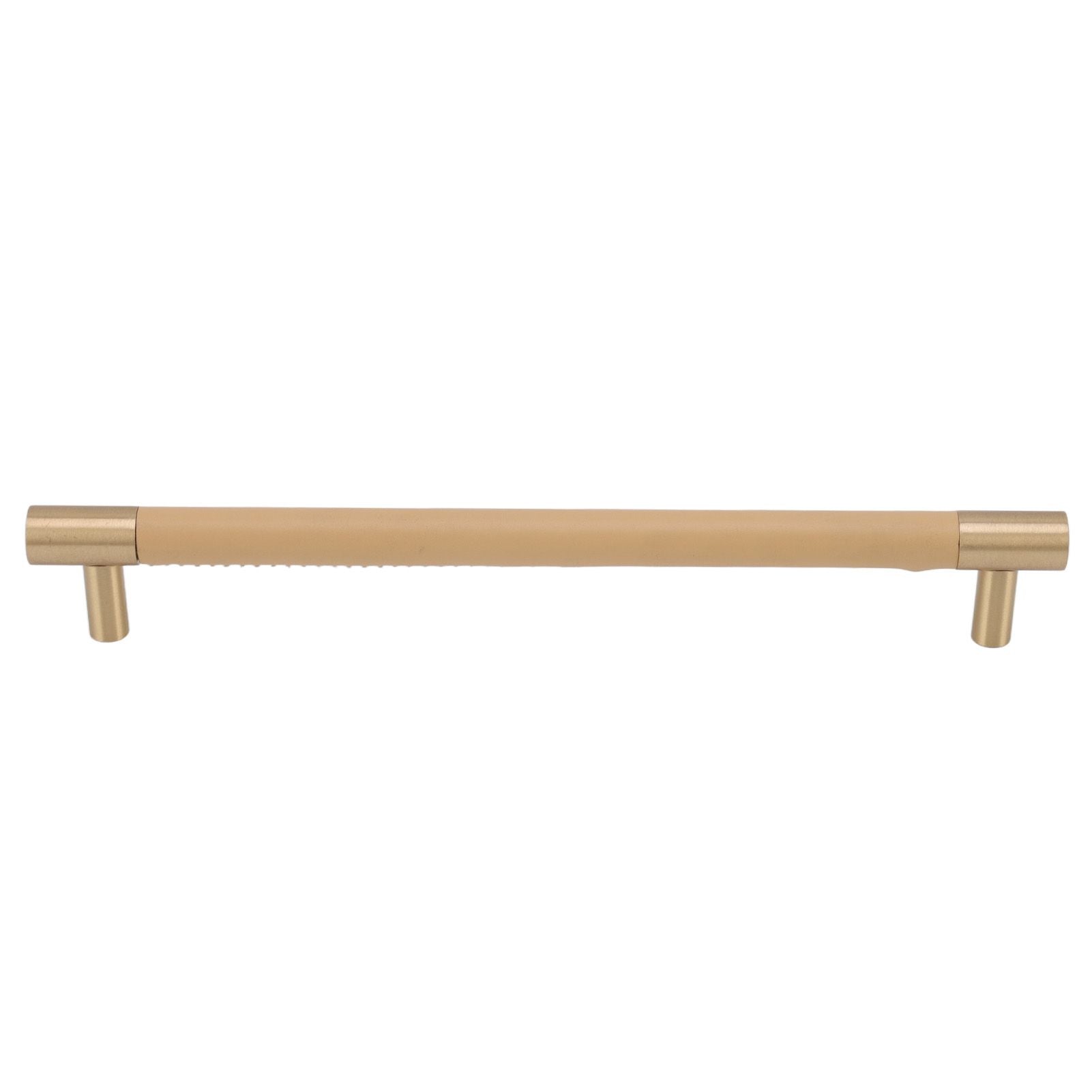 Cabinet Door Handle 224MM Hole Pitch Leather Brass Light Luxury Cupboard Bar Pull Handle for Home Wardrobe V1294-YM0512-3114220102211