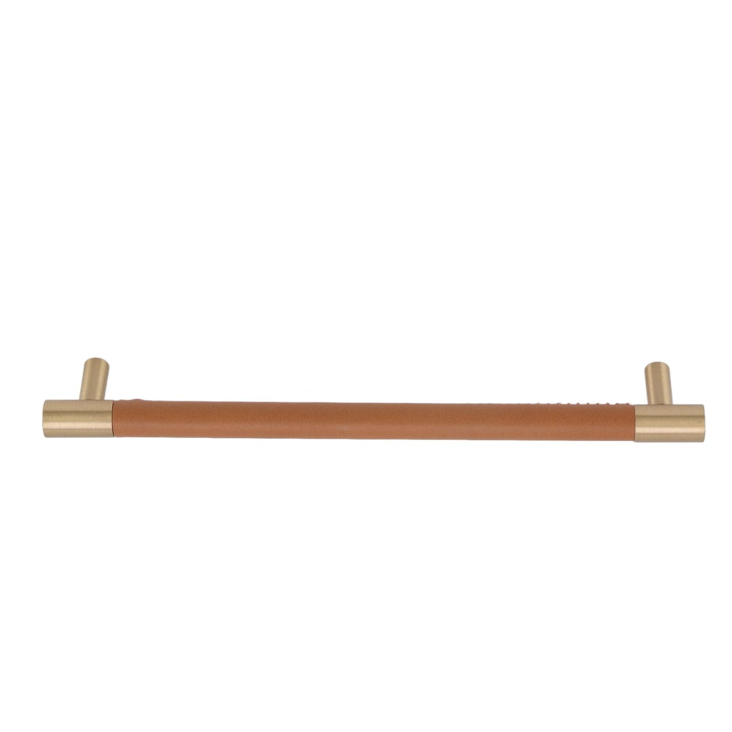 Cabinet Door Handle 224MM Hole Pitch Leather Brass Light Luxury Cupboard Bar Pull Handle for Home Wardrobe V1294-YM0512-3114220102212