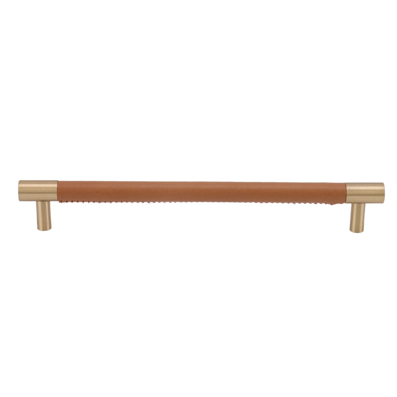 Cabinet Door Handle 224MM Hole Pitch Leather Brass Light Luxury Cupboard Bar Pull Handle for Home Wardrobe V1294-YM0512-3114220102212