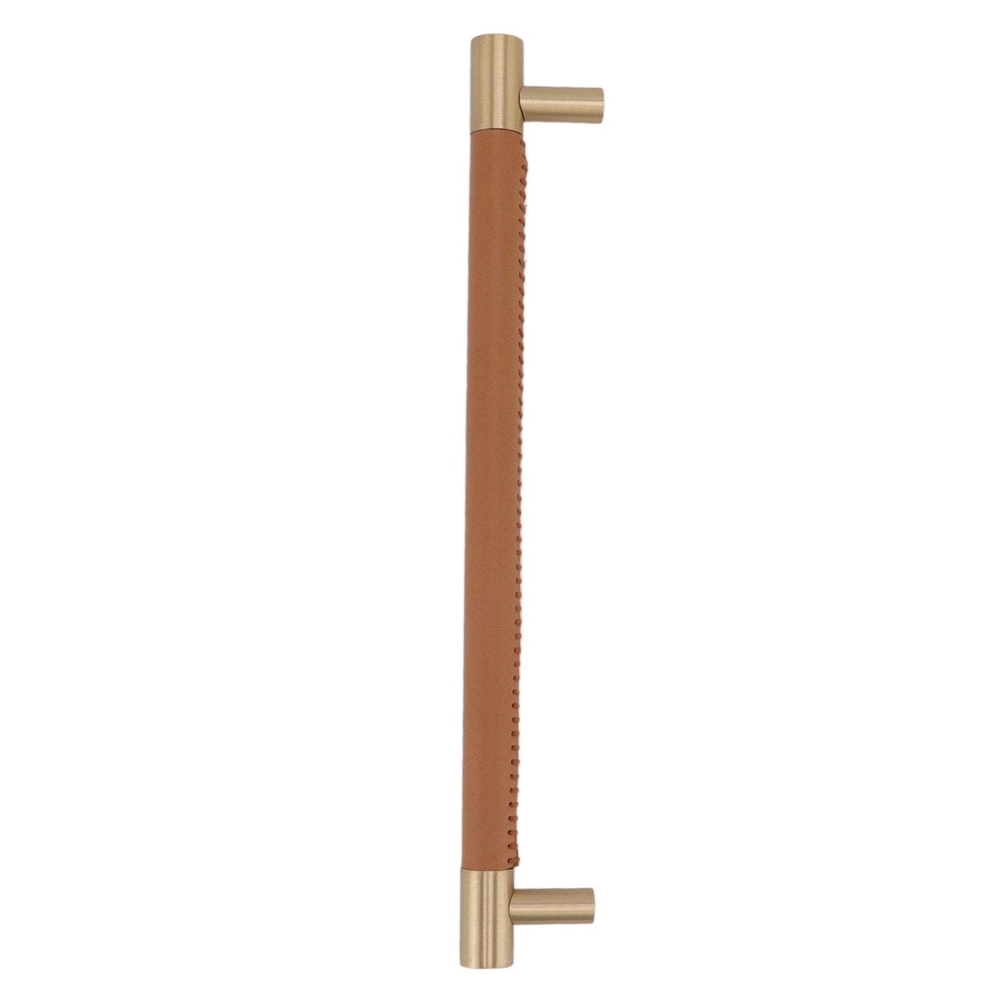 Cabinet Door Handle 224MM Hole Pitch Leather Brass Light Luxury Cupboard Bar Pull Handle for Home Wardrobe V1294-YM0512-3114220102212