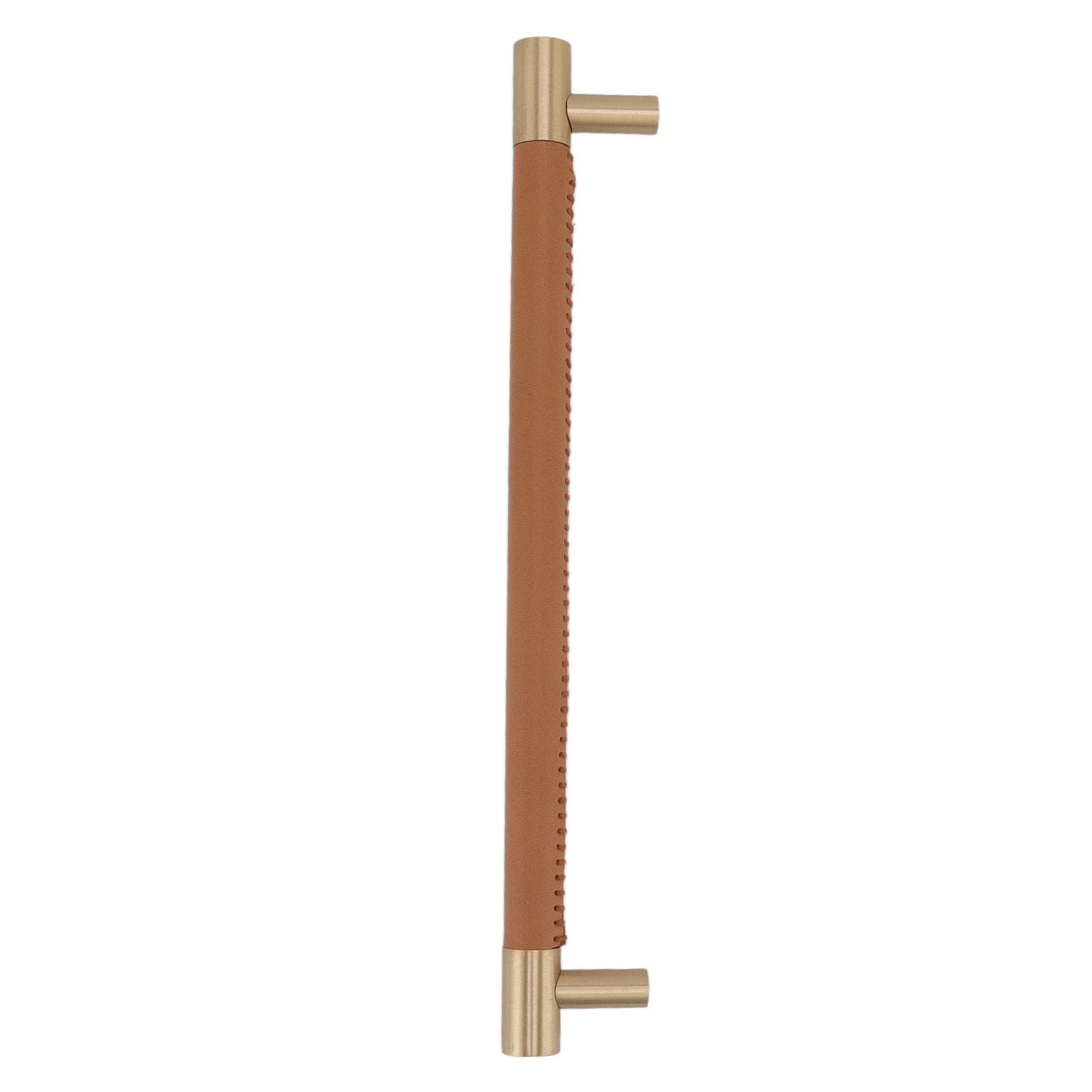 Cabinet Door Handle 224MM Hole Pitch Leather Brass Light Luxury Cupboard Bar Pull Handle for Home Wardrobe V1294-YM0512-3114220102212