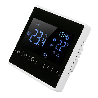 Smart Thermostat Backlit Touch Screen Dual Control Temperature Controller for Floor Heating High Power AC V1294-YM0512-3114220102511