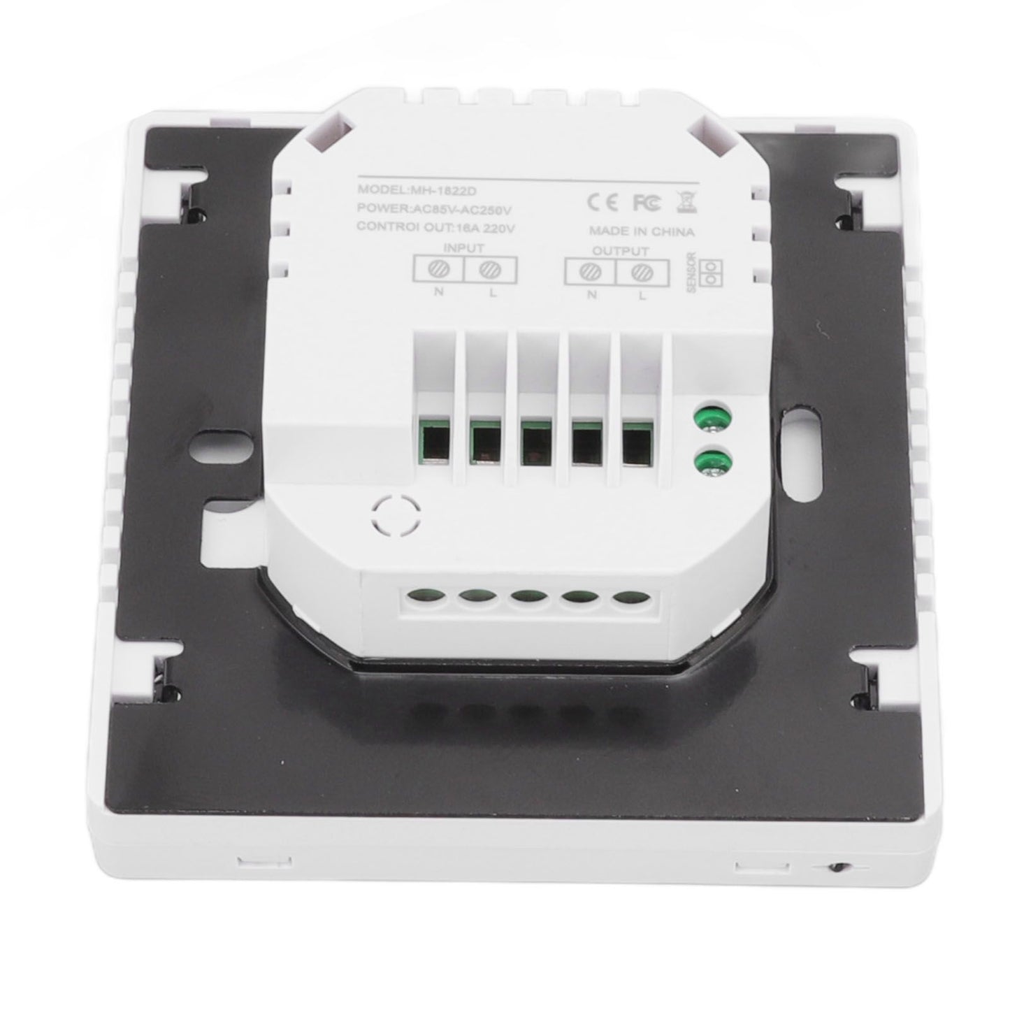 Smart Thermostat Backlit Touch Screen Dual Control Temperature Controller for Floor Heating High Power AC V1294-YM0512-3114220102511