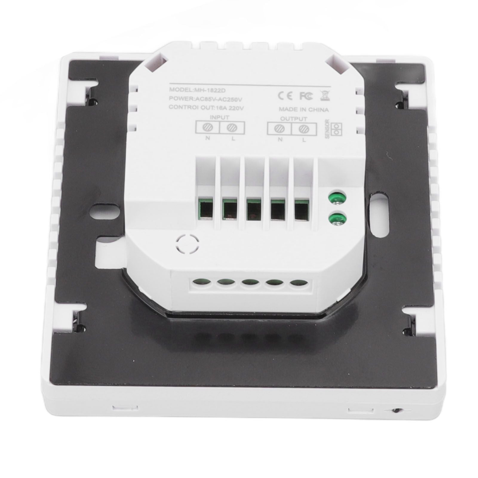 Smart Thermostat Backlit Touch Screen Dual Control Temperature Controller for Floor Heating High Power AC V1294-YM0512-3114220102511