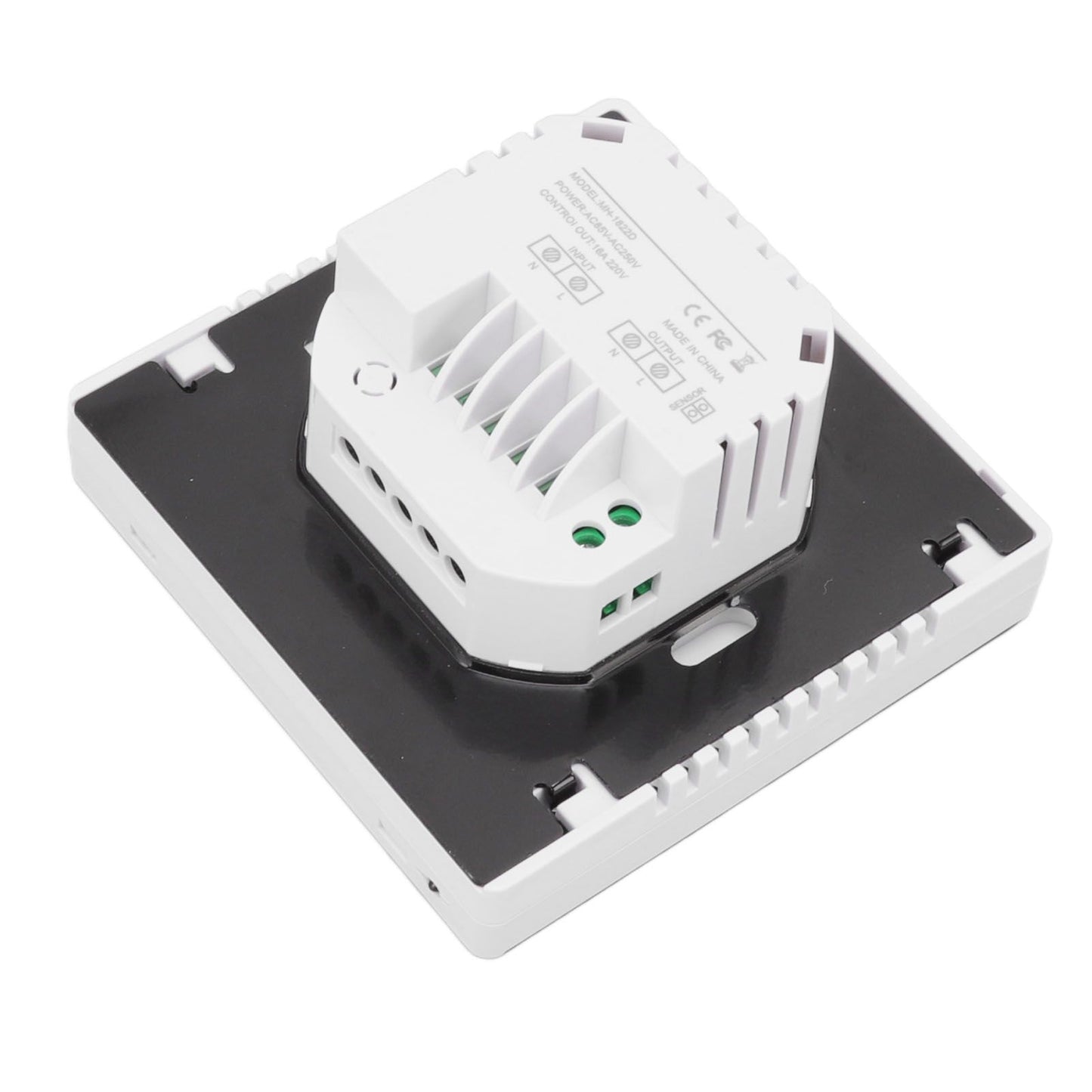Smart Thermostat Backlit Touch Screen Dual Control Temperature Controller for Floor Heating High Power AC V1294-YM0512-3114220102511