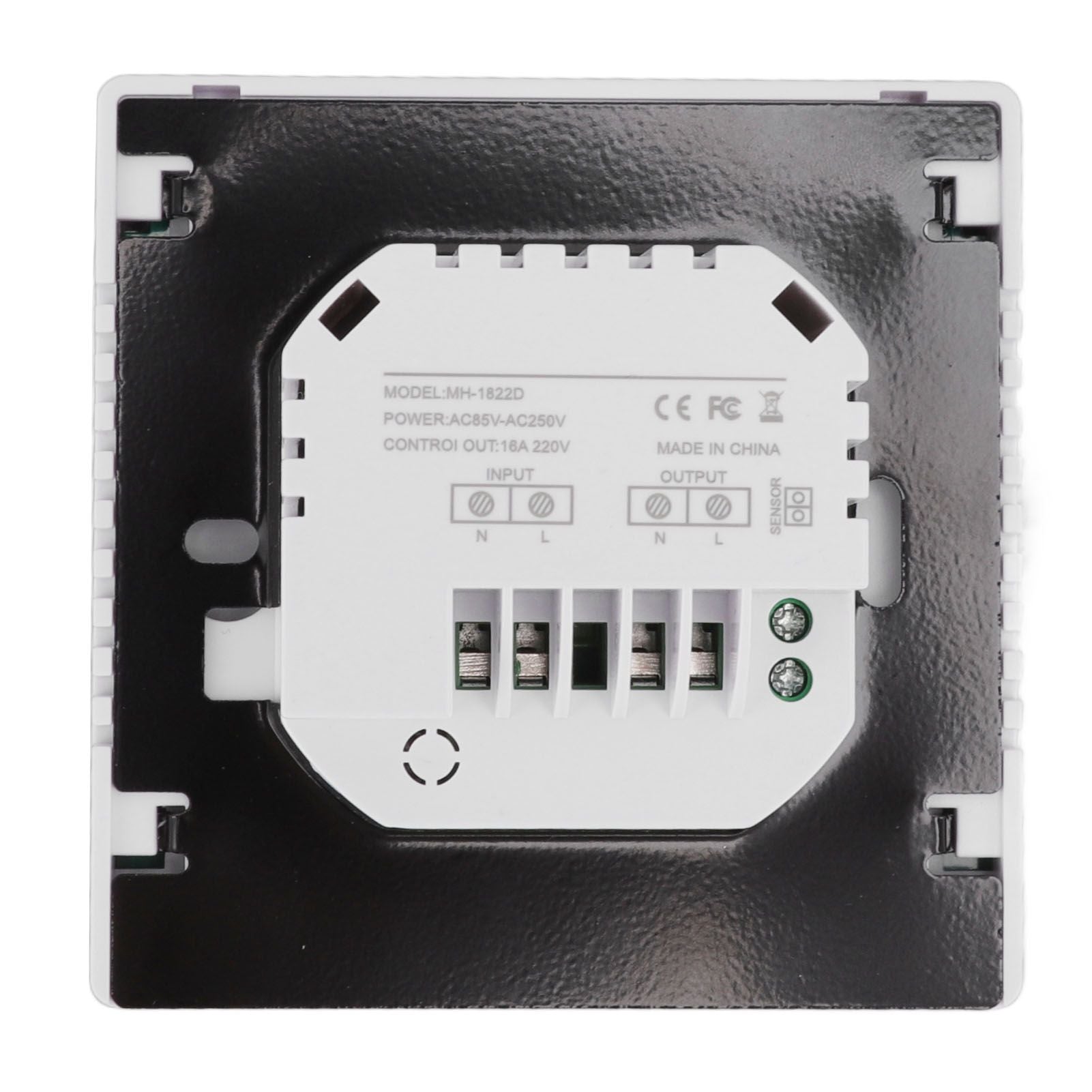 Smart Thermostat Backlit Touch Screen Dual Control Temperature Controller for Floor Heating High Power AC V1294-YM0512-3114220102511