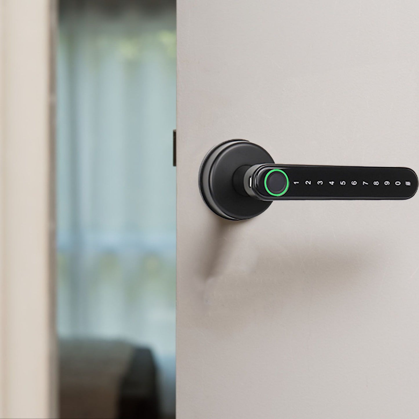 Smart Fingerprint Door Lock Password Door Lock for Tuya APP Control for Household Hotel V1294-YM0512-3114220102611