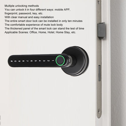 Smart Fingerprint Door Lock Password Door Lock for Tuya APP Control for Household Hotel V1294-YM0512-3114220102611