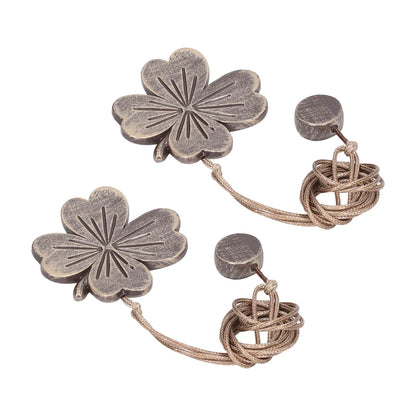 2 PCS Curtain Tiebacks Simple Resin Carving Binding Rope Curtain Strap Buckle Accessories V1294-YM0512-3114220103111