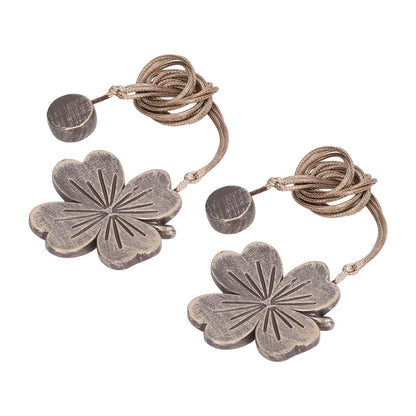 2 PCS Curtain Tiebacks Simple Resin Carving Binding Rope Curtain Strap Buckle Accessories V1294-YM0512-3114220103111