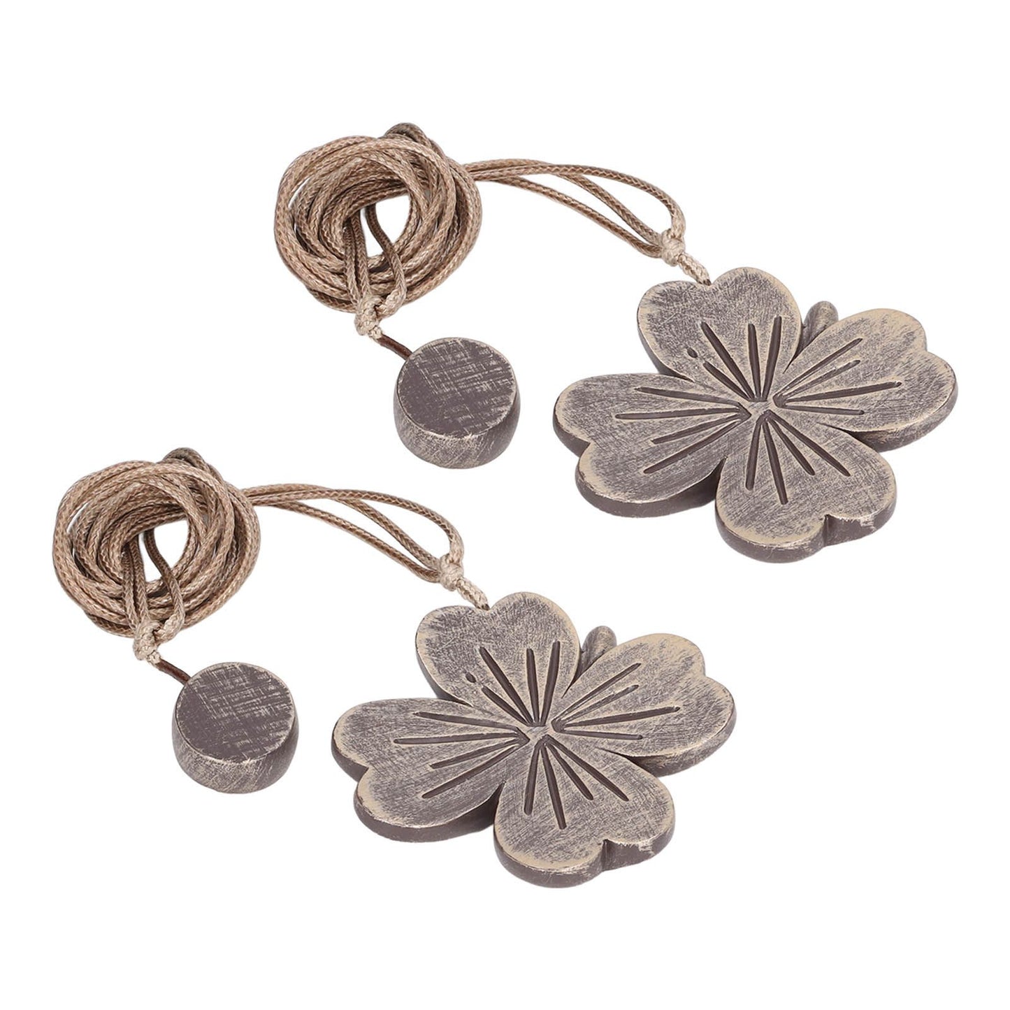 2 PCS Curtain Tiebacks Simple Resin Carving Binding Rope Curtain Strap Buckle Accessories V1294-YM0512-3114220103111
