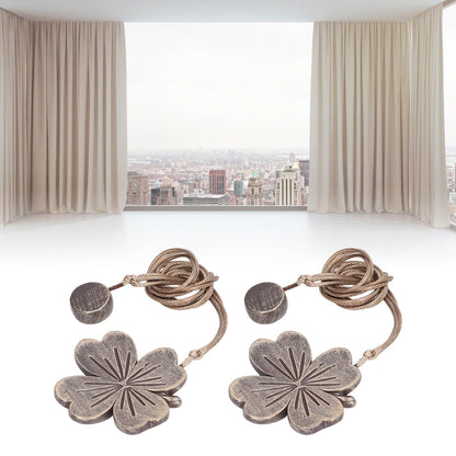 2 PCS Curtain Tiebacks Simple Resin Carving Binding Rope Curtain Strap Buckle Accessories V1294-YM0512-3114220103111