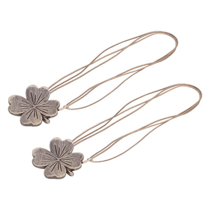 2 PCS Curtain Tiebacks Simple Resin Carving Binding Rope Curtain Strap Buckle Accessories V1294-YM0512-3114220103111