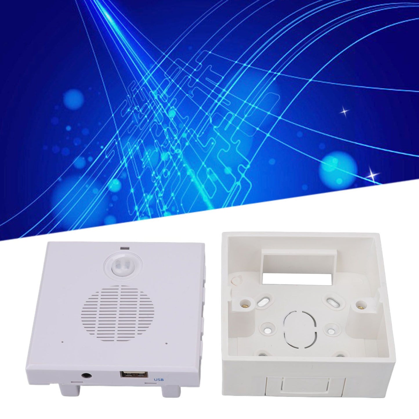Motion Sensor Doorbell Human Infrared Induction Volume Adjustable Driveway Alarms for Bank Warehouse V1294-YM0512-3114220104711