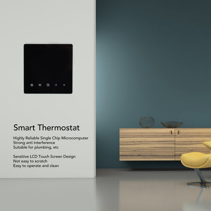 Smart Thermostat Touch Screen 7 Days Programmable APP Control WiFi Plumbing Temperature Controller for Home V1294-YM0512-3114220104911