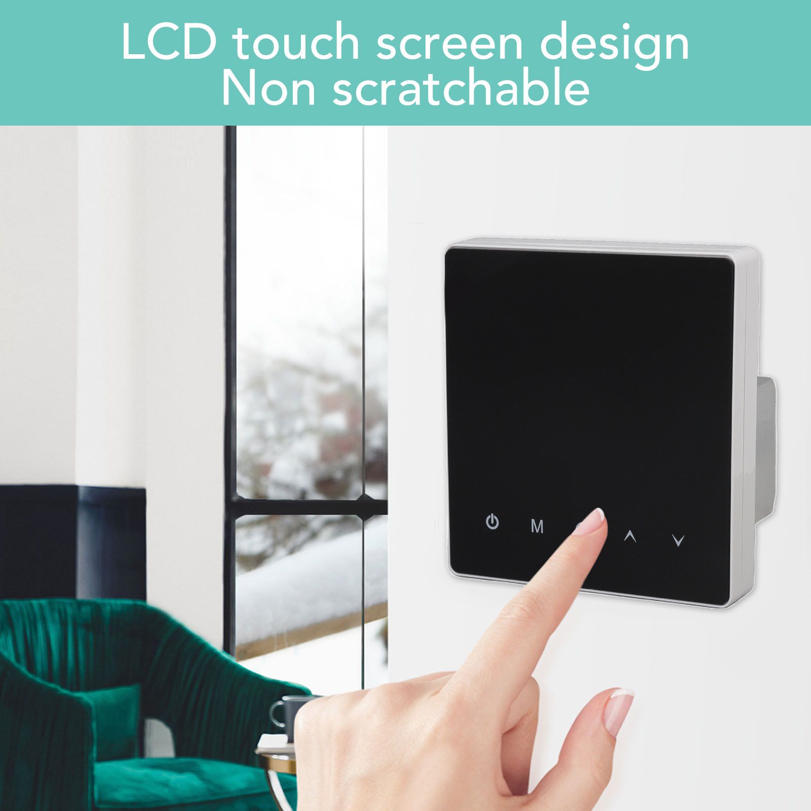 Smart Thermostat 16A Remote Control Programmable Anti Interference Wifi Touch Screen Thermostat 90-240V V1294-YM0512-3114220105011