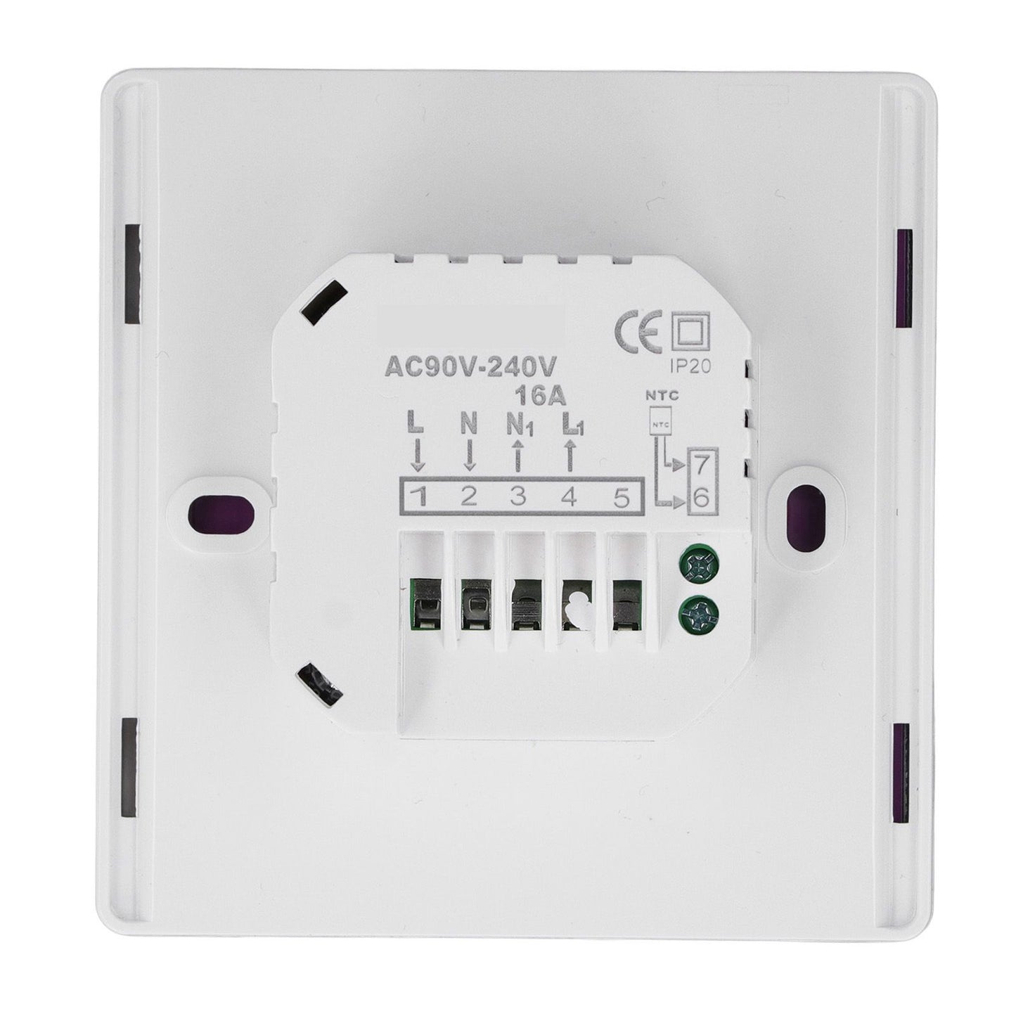 Smart Thermostat 16A Remote Control Programmable Anti Interference Wifi Touch Screen Thermostat 90-240V V1294-YM0512-3114220105011
