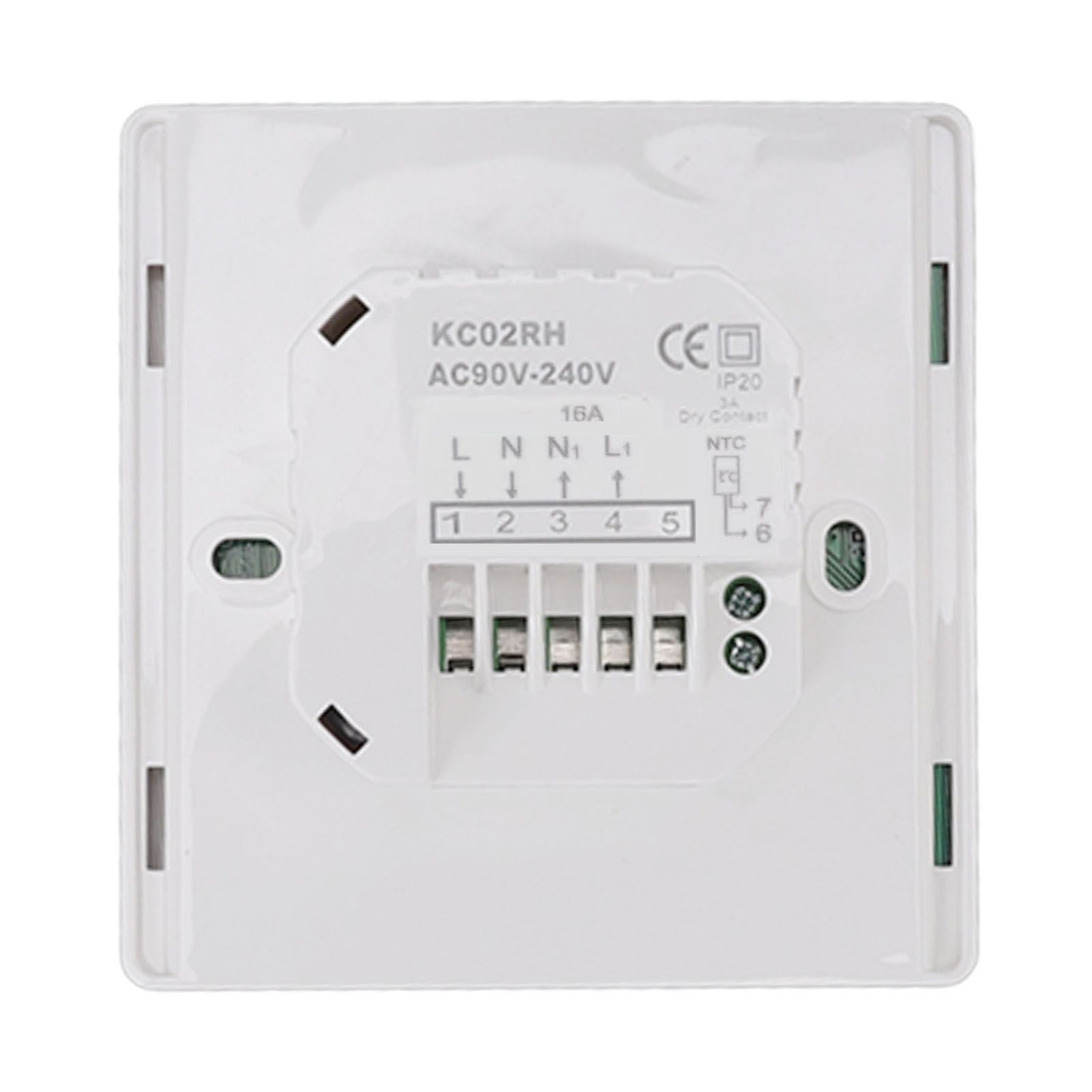 Smart Thermostat 86 Type LCD Touch Screen 7 Day Programmable Modes Digital Thermostat for Home 90 to 240V V1294-YM0512-3114220105111