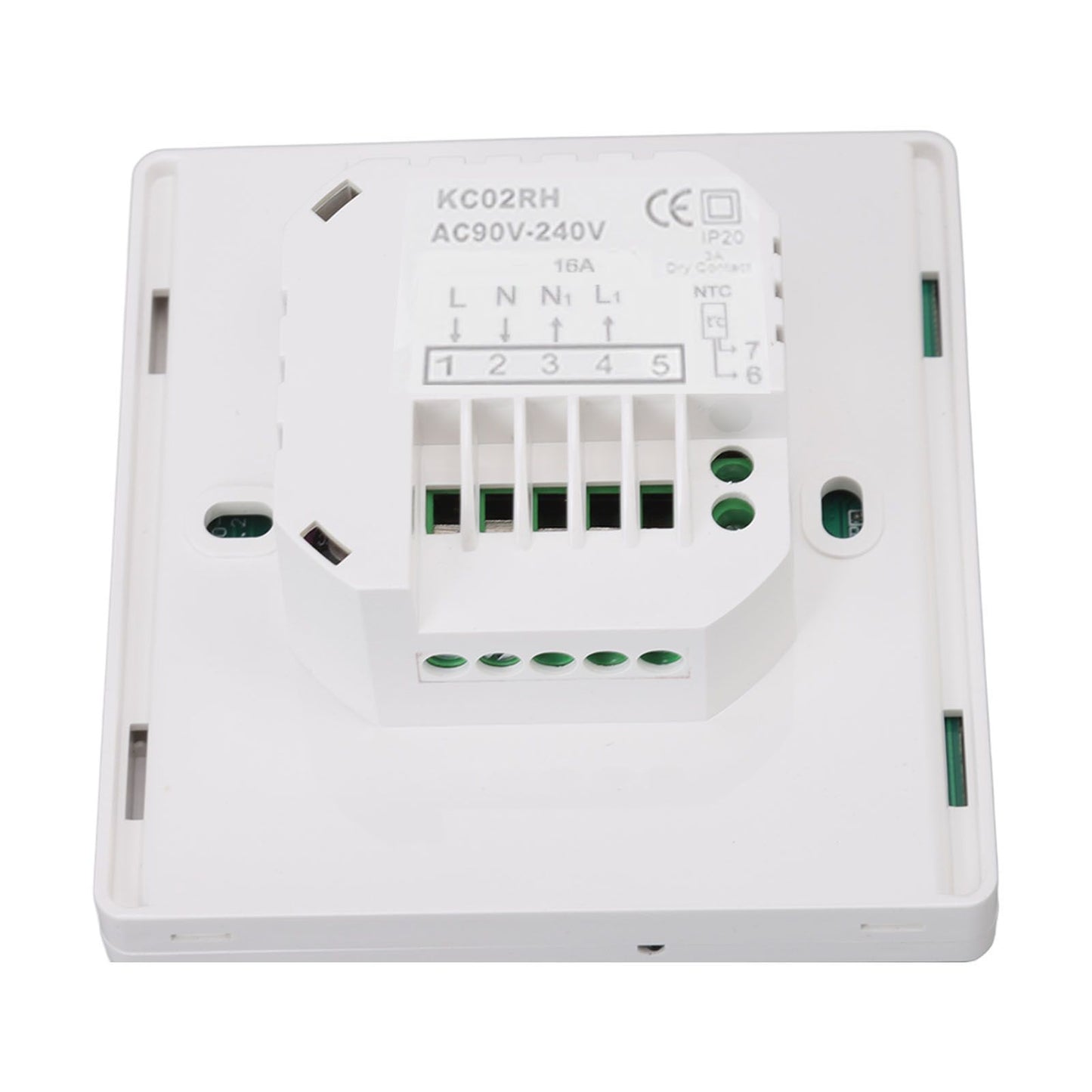 Smart Thermostat 86 Type LCD Touch Screen 7 Day Programmable Modes Digital Thermostat for Home 90 to 240V V1294-YM0512-3114220105111