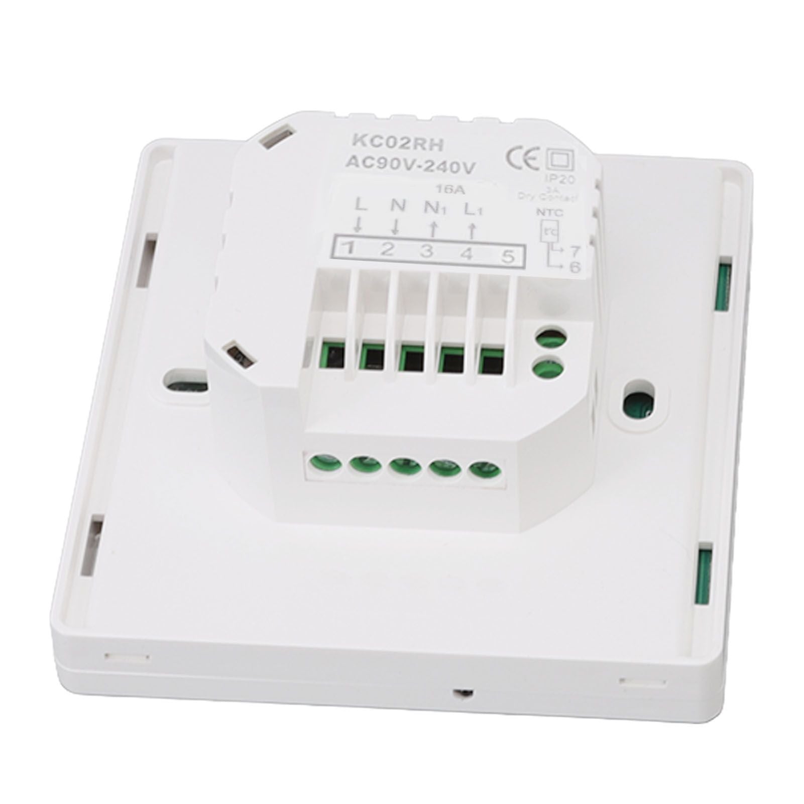 Smart Thermostat 86 Type LCD Touch Screen 7 Day Programmable Modes Digital Thermostat for Home 90 to 240V V1294-YM0512-3114220105111