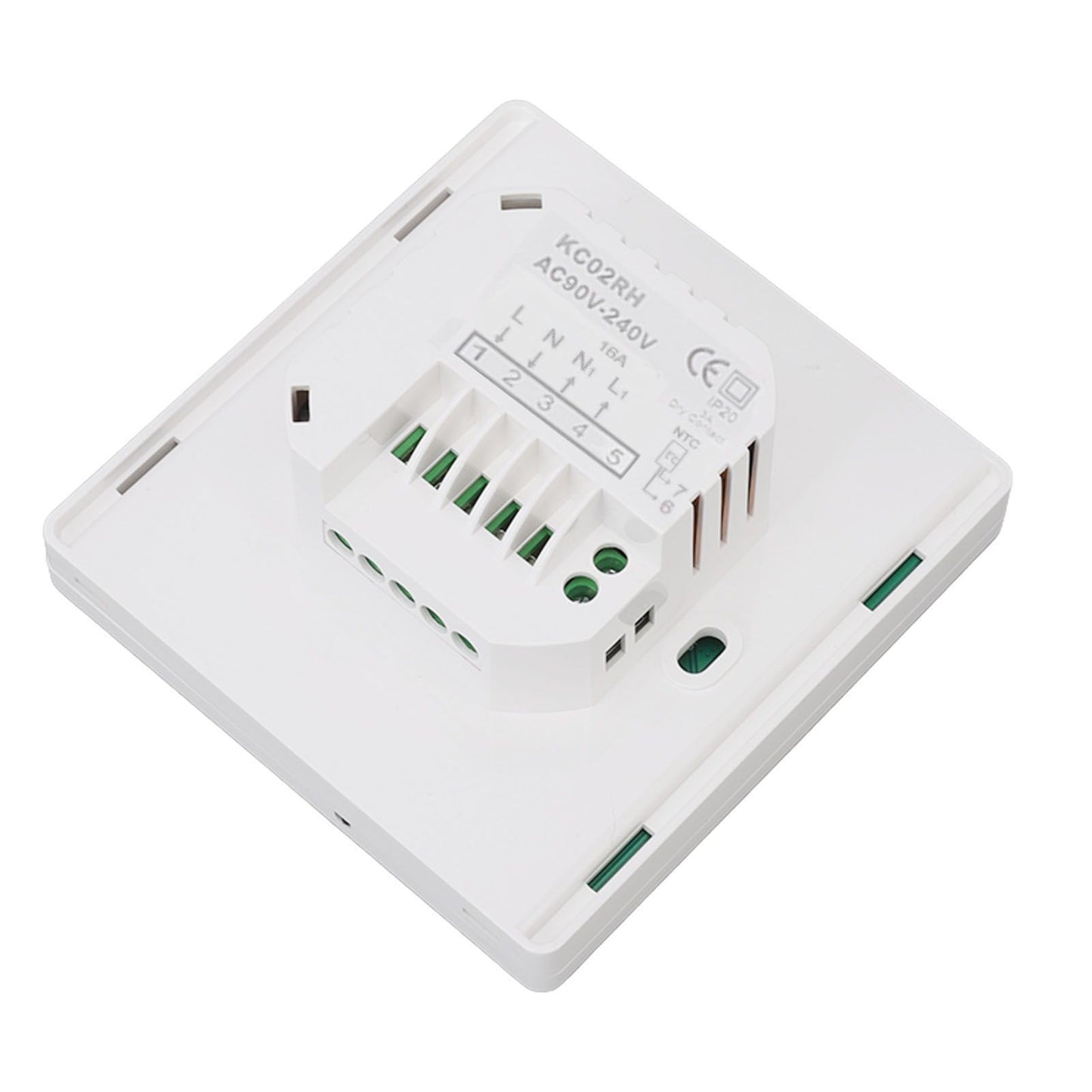 Smart Thermostat 86 Type LCD Touch Screen 7 Day Programmable Modes Digital Thermostat for Home 90 to 240V V1294-YM0512-3114220105111