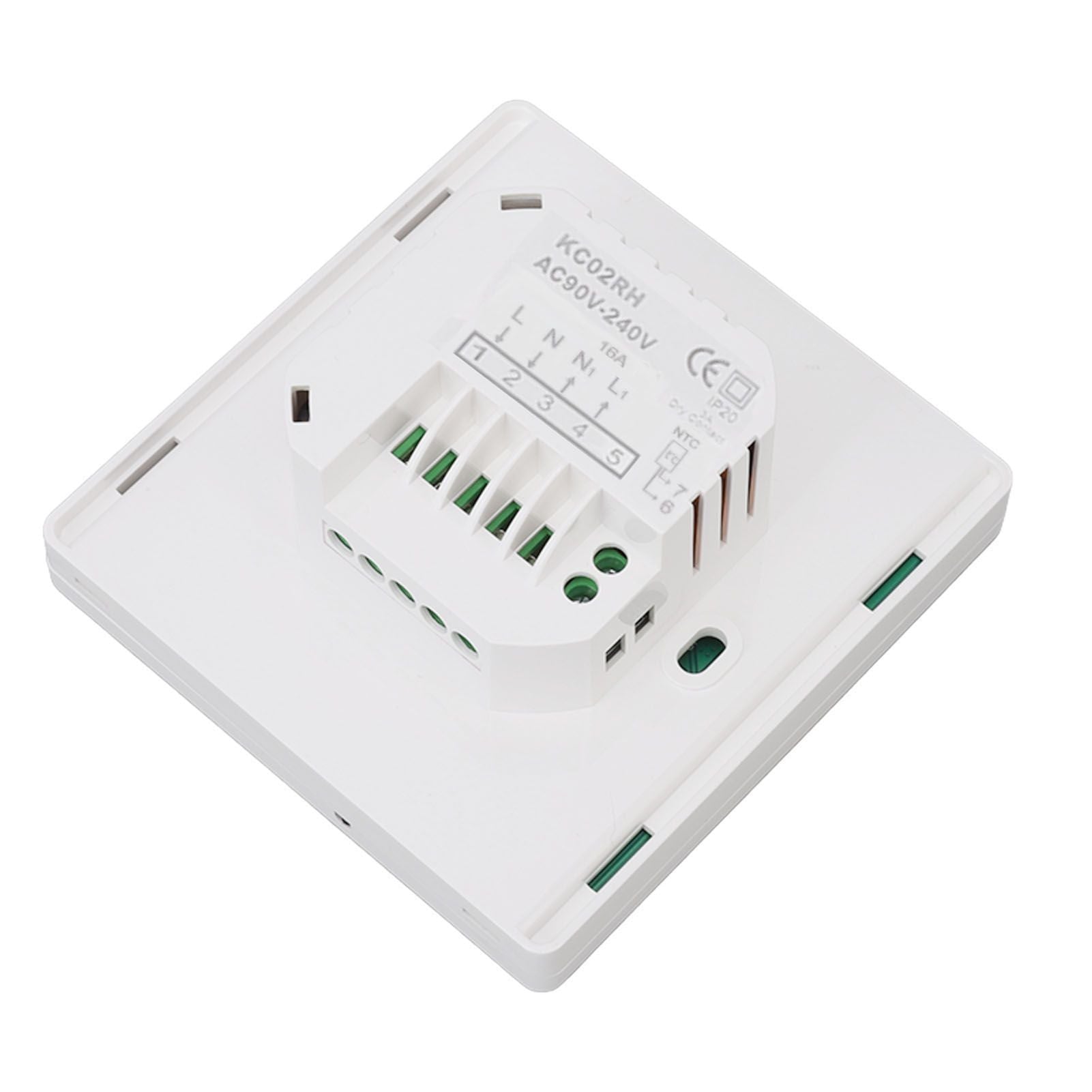 Smart Thermostat 86 Type LCD Touch Screen 7 Day Programmable Modes Digital Thermostat for Home 90 to 240V V1294-YM0512-3114220105111