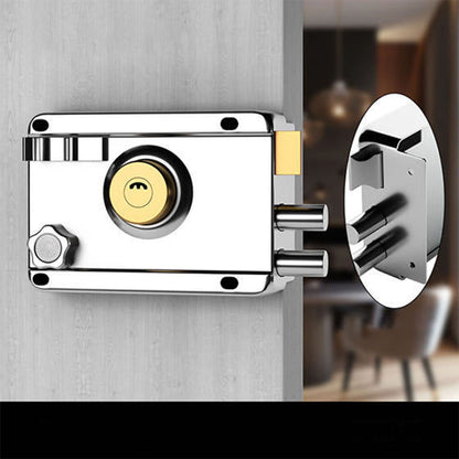 Exterior Gate Lock Stainless Steel Copper Lock Core Left Open with Edge Security Prevent Theft Old Gate Lock V1294-YM0512-3114220106711