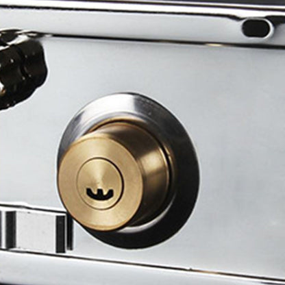 Exterior Gate Lock Stainless Steel Copper Lock Core Left Open with Edge Security Prevent Theft Old Gate Lock V1294-YM0512-3114220106711