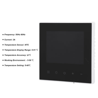 Programmable WIFI Thermostat LCD Touch Screen APP Voice Control Temperature Controller 100-240V Concealed V1294-YM0512-3114220108211