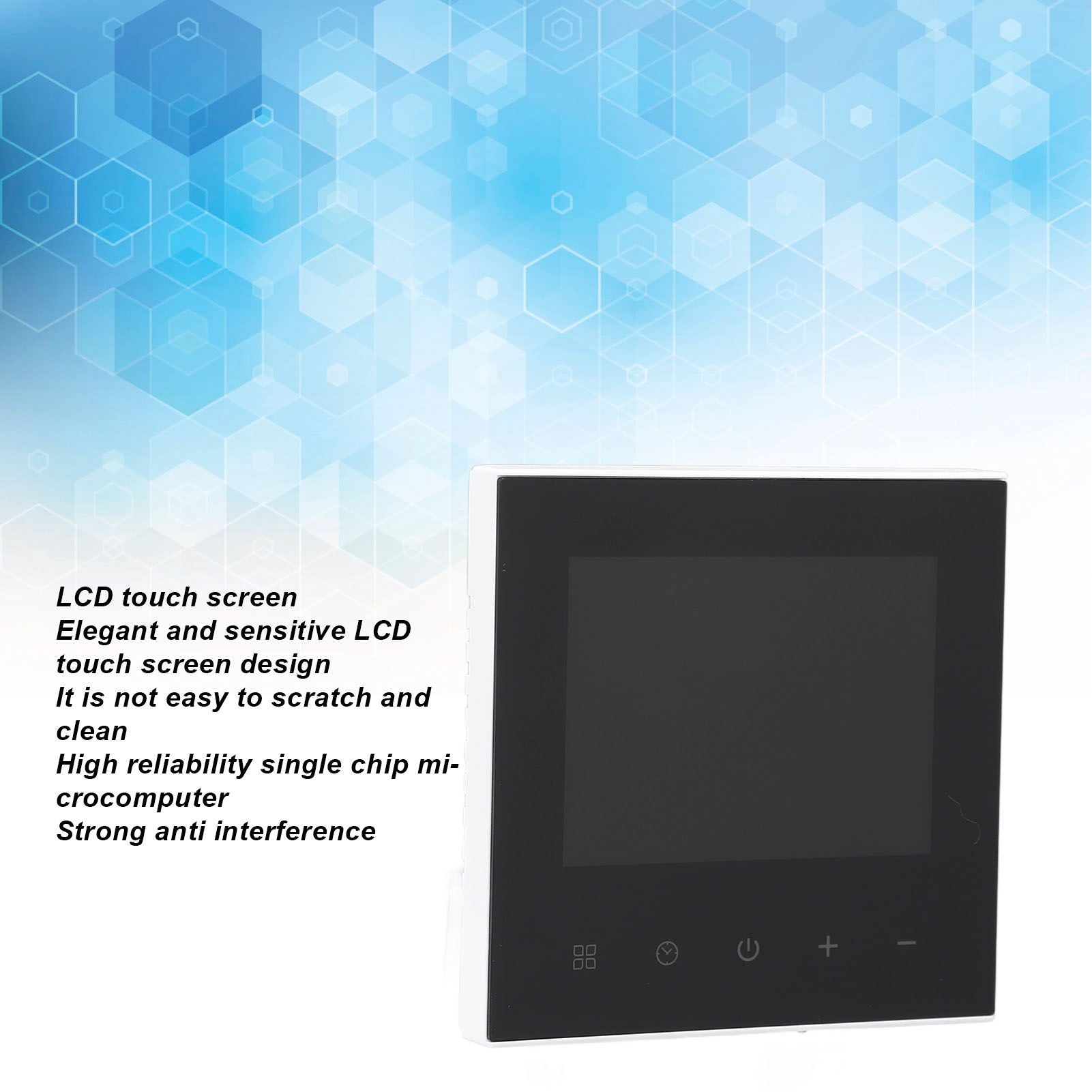 Programmable WIFI Thermostat LCD Touch Screen APP Voice Control Temperature Controller 100-240V Concealed V1294-YM0512-3114220108211