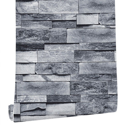 Self Adhesive Wallpaper 3D Simulation Brick Designed Thickened Paper Wall Stickers for Decoration V1294-YM0512-3114220109111