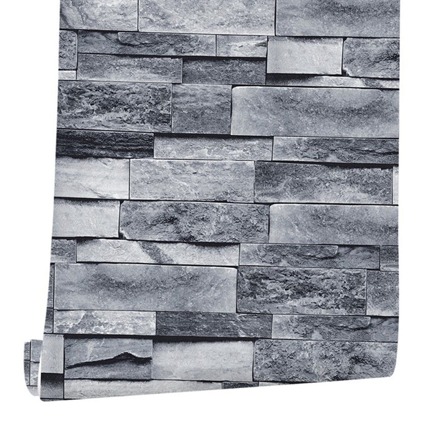 Self Adhesive Wallpaper 3D Simulation Brick Designed Thickened Paper Wall Stickers for Decoration V1294-YM0512-3114220109111