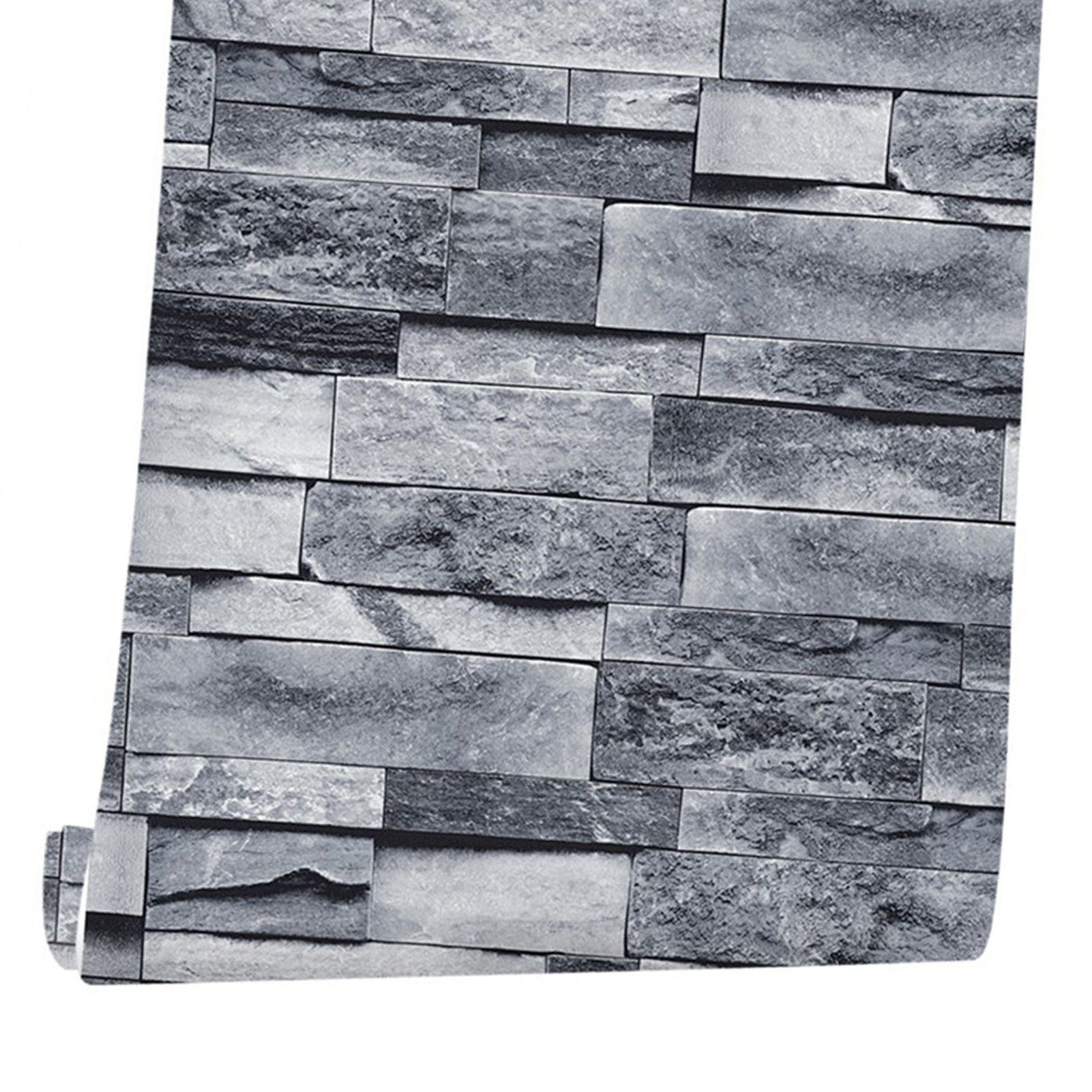 Self Adhesive Wallpaper 3D Simulation Brick Designed Thickened Paper Wall Stickers for Decoration V1294-YM0512-3114220109111
