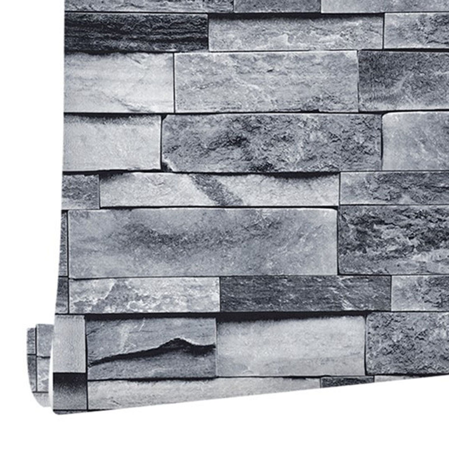 Self Adhesive Wallpaper 3D Simulation Brick Designed Thickened Paper Wall Stickers for Decoration V1294-YM0512-3114220109111