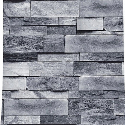 Self Adhesive Wallpaper 3D Simulation Brick Designed Thickened Paper Wall Stickers for Decoration V1294-YM0512-3114220109111