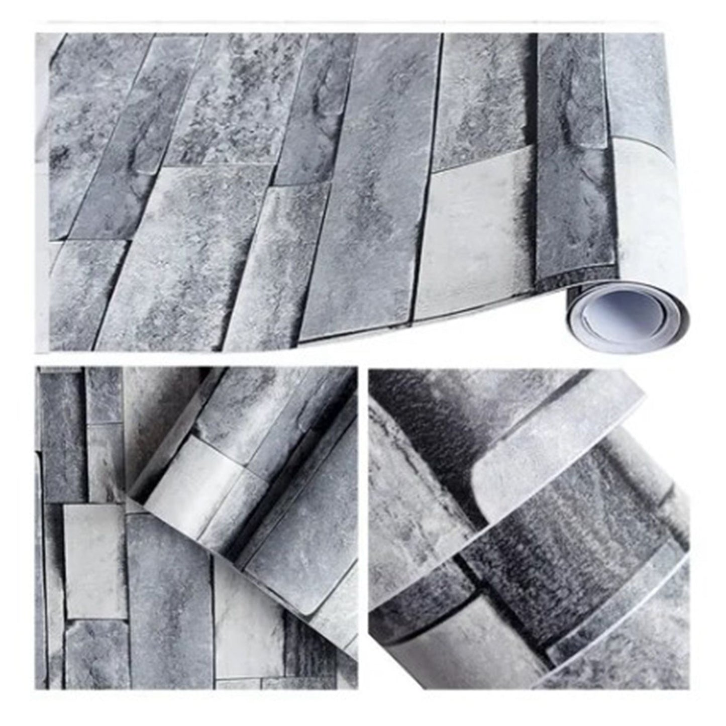 Self Adhesive Wallpaper 3D Simulation Brick Designed Thickened Paper Wall Stickers for Decoration V1294-YM0512-3114220109111