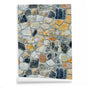 45cmx10m Simulated Stone Wallpaper Home Brick Grain Wall Sticker Colorful Rock Pattern V1294-YM0512-3114220110411