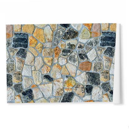 45cmx10m Simulated Stone Wallpaper Home Brick Grain Wall Sticker Colorful Rock Pattern V1294-YM0512-3114220110411