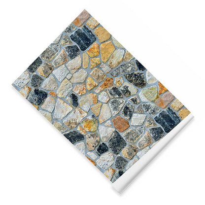 45cmx10m Simulated Stone Wallpaper Home Brick Grain Wall Sticker Colorful Rock Pattern V1294-YM0512-3114220110411