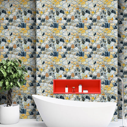 45cmx10m Simulated Stone Wallpaper Home Brick Grain Wall Sticker Colorful Rock Pattern V1294-YM0512-3114220110411