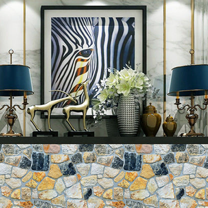 45cmx10m Simulated Stone Wallpaper Home Brick Grain Wall Sticker Colorful Rock Pattern V1294-YM0512-3114220110411