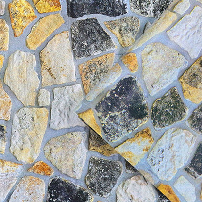 45cmx10m Simulated Stone Wallpaper Home Brick Grain Wall Sticker Colorful Rock Pattern V1294-YM0512-3114220110411