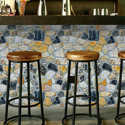 45cmx10m Simulated Stone Wallpaper Home Brick Grain Wall Sticker Colorful Rock Pattern V1294-YM0512-3114220110411