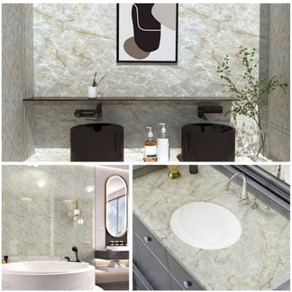 Kitchen Self Adhesive Film Marble Grain Waterproof High Temperature Resistance Home Decoration Wallpaper for V1294-YM0512-3114220110611