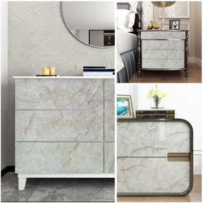 Kitchen Self Adhesive Film Marble Grain Waterproof High Temperature Resistance Home Decoration Wallpaper for V1294-YM0512-3114220110611