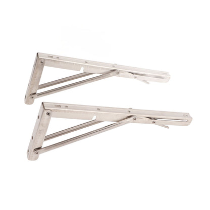 Triangular Folding Angle Bracket Thickened Stainless Steel L Shaped Folding Angle Support for Kitchen Bedroom V1294-YM0512-3115220110511