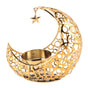 Romantic Moon Candlestick Iron Hollowed Candle Holder for Weddings Christmas Decoration Dining Coffee Table V1294-YM0512-3115220112911