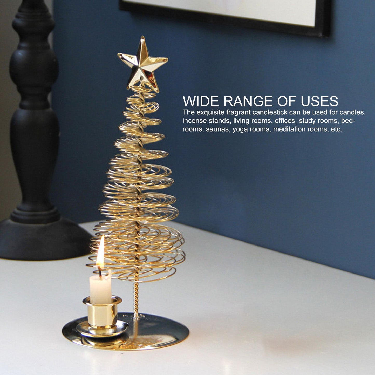 Metal Pine Tree Christmas Tree Tealight Candle Holder Candlestick Ornaments Arab Home Decoration V1294-YM0512-3115220113111