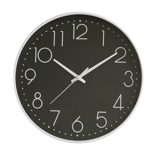 8 Inch Silent Wall Clock Non Ticking Decorative Easy to Read Round Wall Clock for Home Livingroom White Frame V1294-YM0512-3115220114612